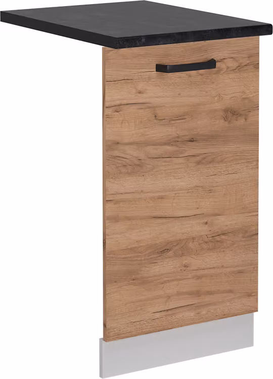 Pannello frontale della lavastoviglie Vicco R-Line Rovere dorato 45 cm , PL Antracite, Model 55064