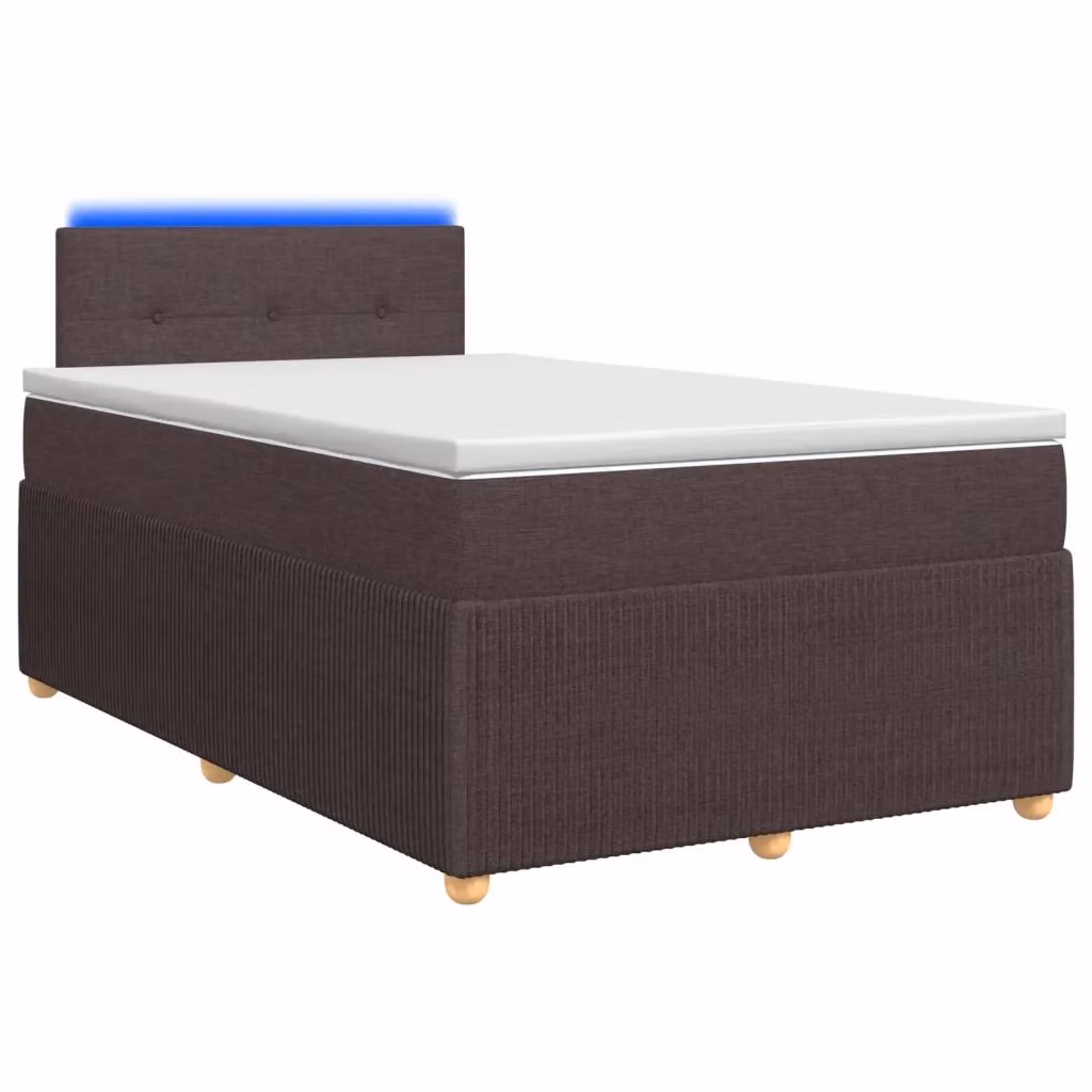 Letto box spring moderno vidaXL con materasso ibrido e illuminazione sottostante, L/P: 120 x 200 cm, multicolore – 2