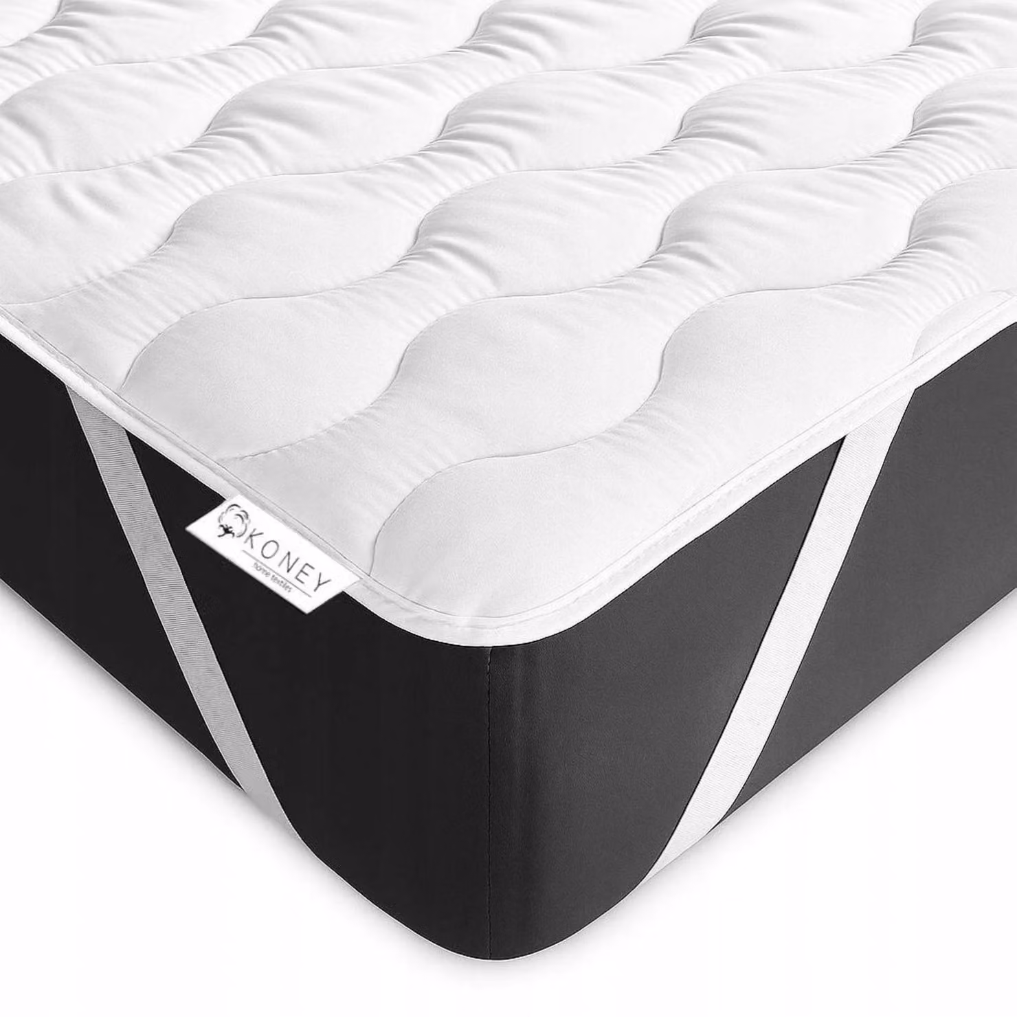 Coprimaterasso - Schiuma ergonomica comfort - 140x200 cm - 100% microfibra - per chi soffre di allergie