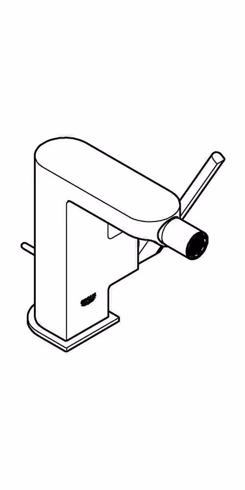 Miscelatore per bidet a parete Plus 33241_3 grafite dura spazzolata