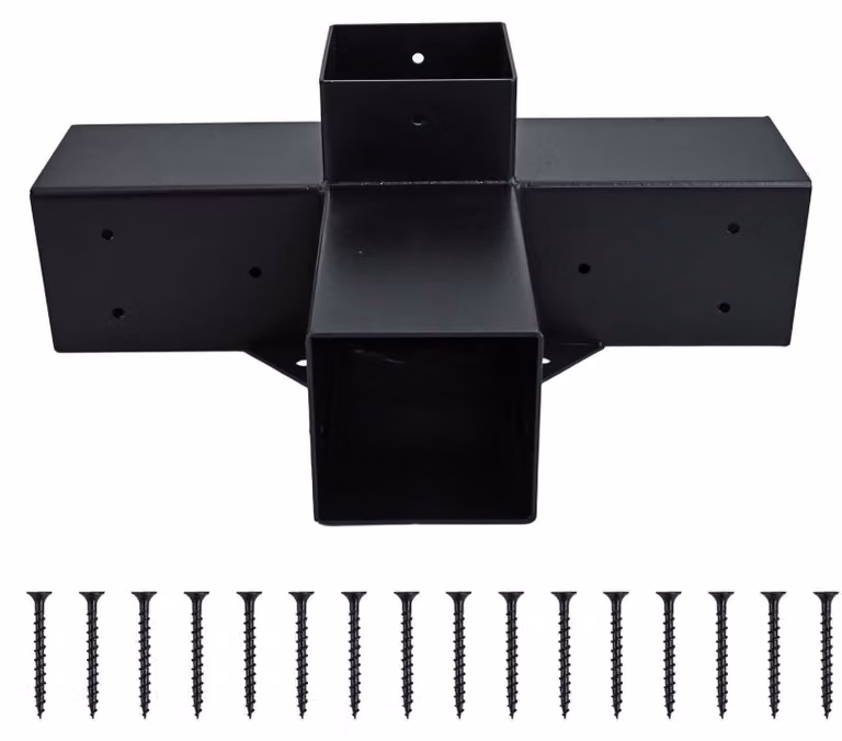 Kit di supporti per pergole, adatto per legno da 4x4 pollici - acciaio ad alta resistenza
