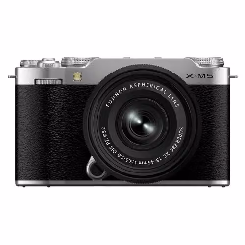 Fotocamera mirrorless Fujifilm X-M5 Silver con obiettivo XC 15-45mm, sensore APS-C da 26,1 MP – 2