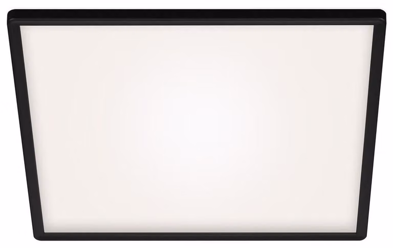 BRILONER - Pannello LED, plafoniera, lampada da soffitto con effetto retroilluminazione, 22 Watt, 3000 Lumen, 4000 Kelvin, bianco-nero, quadrato, 42x42cm, 7158-415