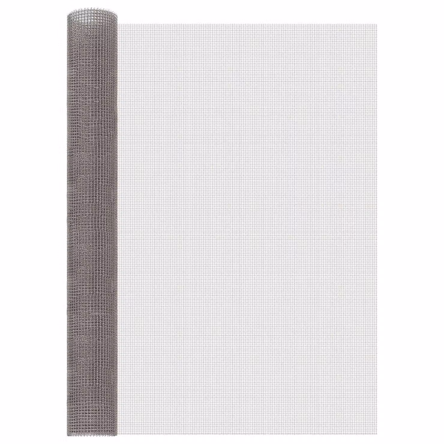 Rete per schermatura vidaXL in acciaio inossidabile Argento L: 1000 cm, H: 100 cm