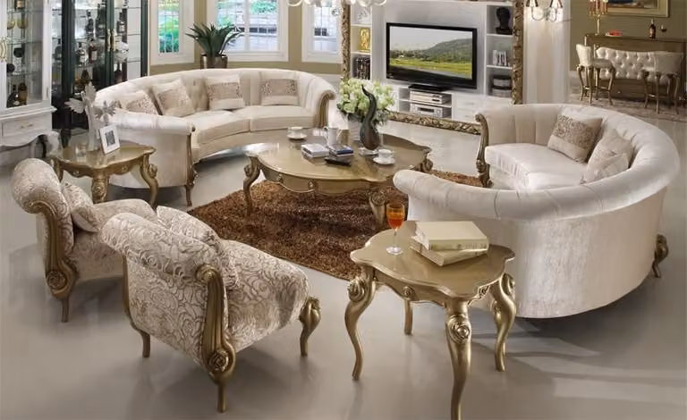 Rund Couch Wohnlandschaft Runde Sofa Polster Eck Garnitur Big Sofas Couchen