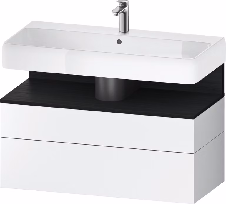 Duravit Collection One Meuble sous-lavabo, 1 tiroir et 1 coulissant, 990x470x590mm, niche chêne noir, QA4395016180000, QA4395016180000