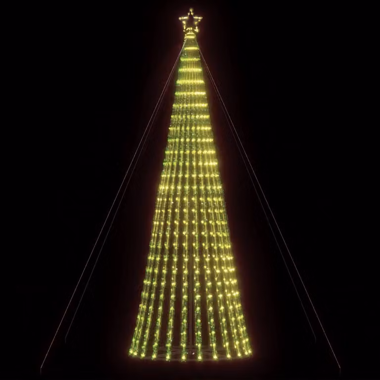 Albero di Natale con 1028 LED vidaXL, colore verde con luci bianco caldo, Altezza: 403 cm