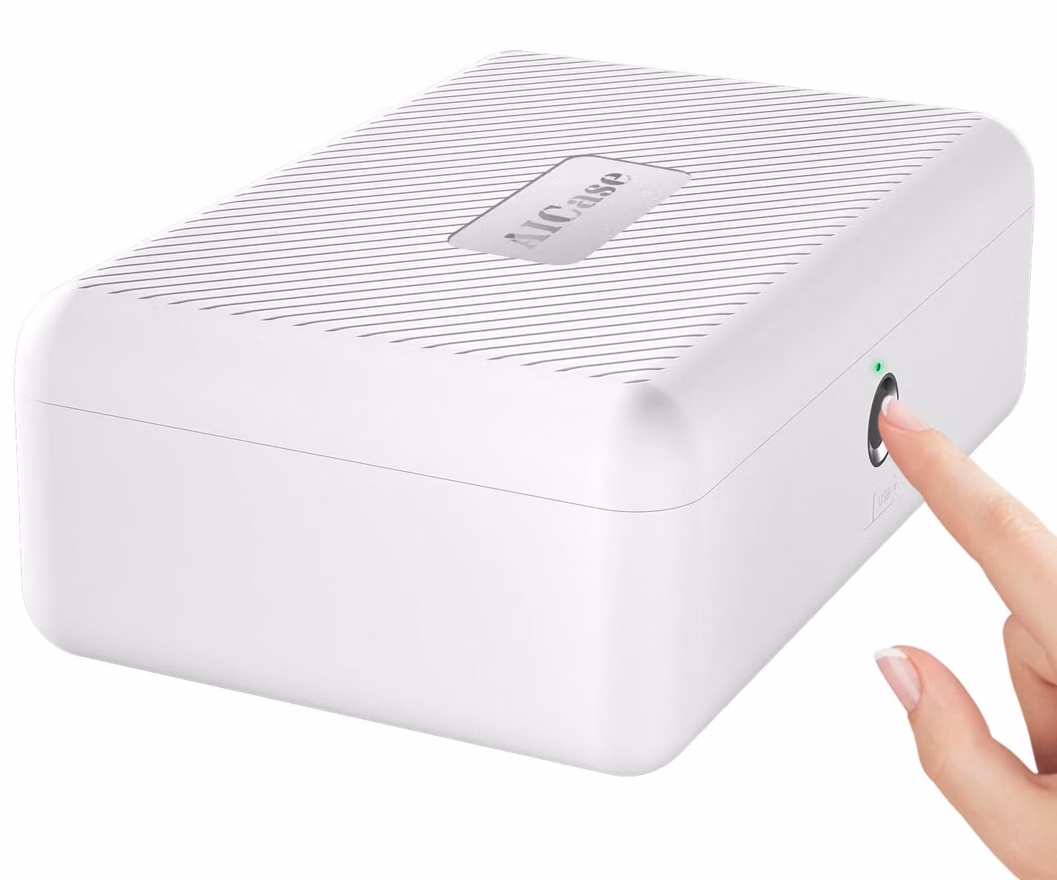 Scatola portatile con sistema di blocco biometrico per impronte digitali