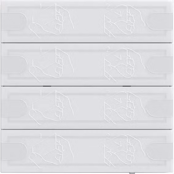 Gira Pulsante da incasso 4.95 24 V 4 poli bianco 5054003