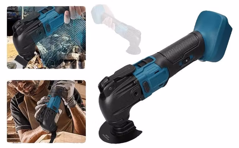 Set di utensili oscillanti, 6 velocità regolabili, 20.000 giri/min, compatibile con i modelli a batteria da 18 V, set di accessori da 23 pezzi,