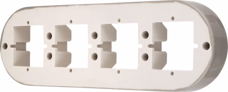 Cornice retrò in porcellana da esterno a 4 poli I PR1 grigio beige