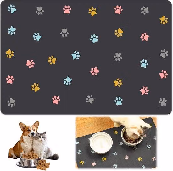 Tappetino assorbente e antiscivolo in terra diatomacea per animali domestici (50 x 30 cm)