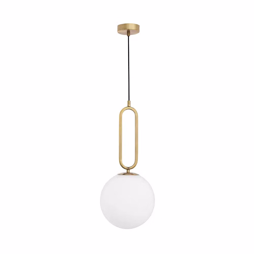 Elegante lampadario Grus con tenda decorativa, Variante: 12 W, Ø 250 x 560 mm, ottone