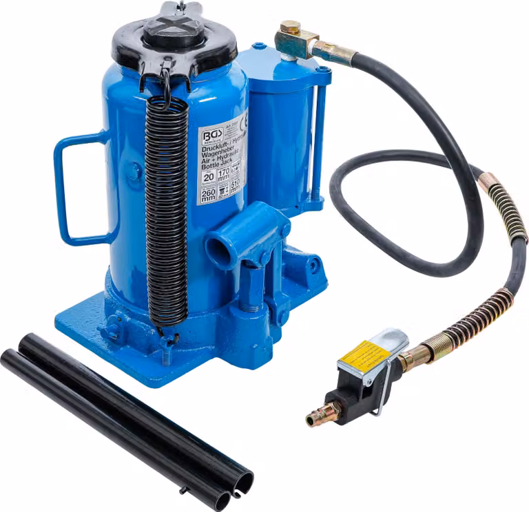 Sollevatore idraulico da 20 tonnellate, con altezza di sollevamento regolabile da 260 a 510 mm
