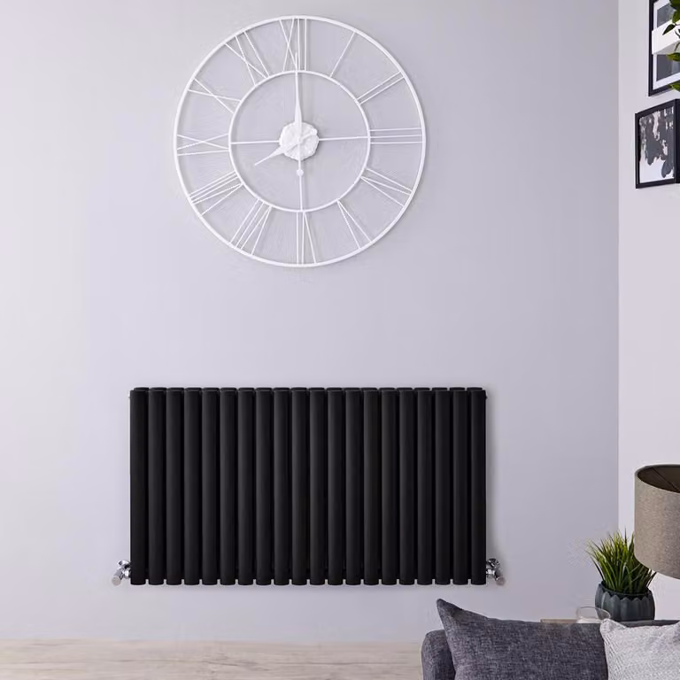 Radiatore Orizzontale Nero Opaco - 1470W - 635 x 1180mm - Revive