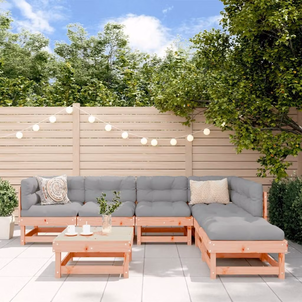 Maison Exclusive - Set da giardino da 7 pezzi in legno massello di douglasia