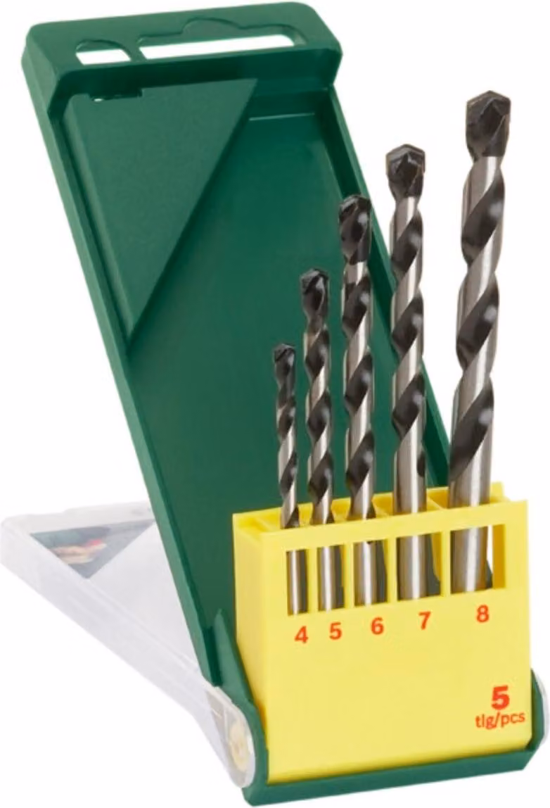 set di punte per calcestruzzo da 5 pezzi