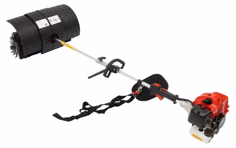 Spazzatrice a benzina, 2,3 CV, 52 ccm, serbatoio carburante da 1 litro, raffreddamento ad aria, avviamento manuale
