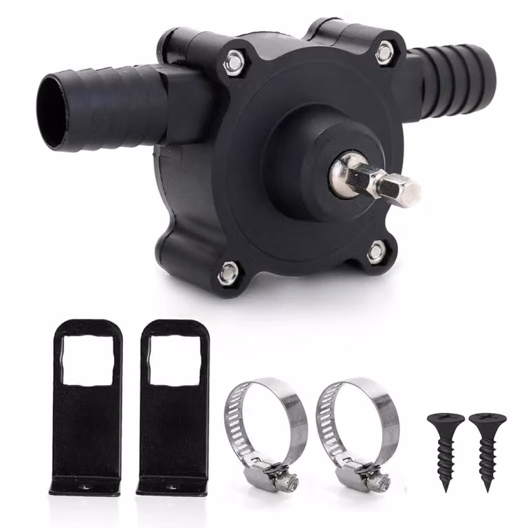 Pompa da trapano da 19 mm per acqua, olio, gasolio, pompa ad alta pressione, pompa da giardino per avvitatore a batteria - PUMPION