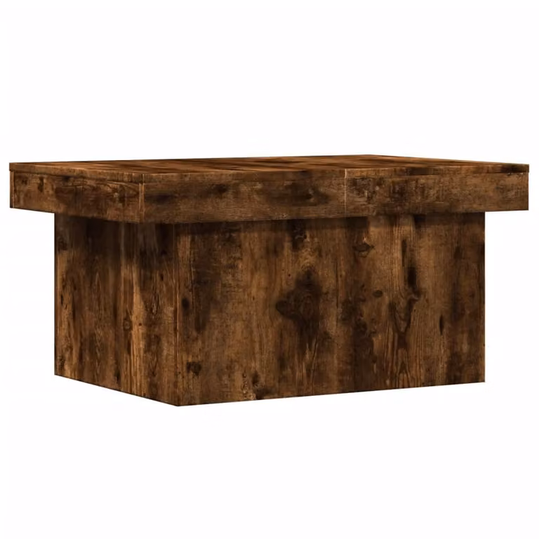 Tavolino da Salotto Rovere Fumo 100x55x40 cm Legno Multistrato