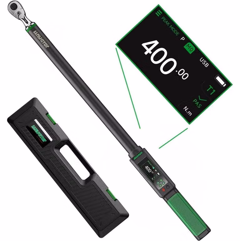 Chiave dinamometrica digitale da 1/2 pollice, con intervallo da 20 a 400 Nm, dotata di cicalino e display a LED