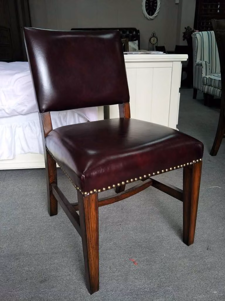 Stuhl 1x Luxus Design Polster Designer Stühle Sitz Büro Esszimmer Holz Sessel