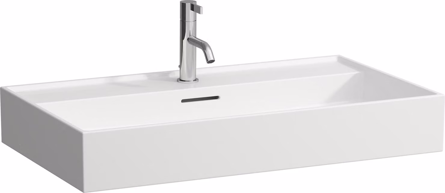 LAUFEN Kartell lavabo à poser, 1 trou pour robinet, avec trop-plein, 800x460mm, H8163367571041, H8163367571041