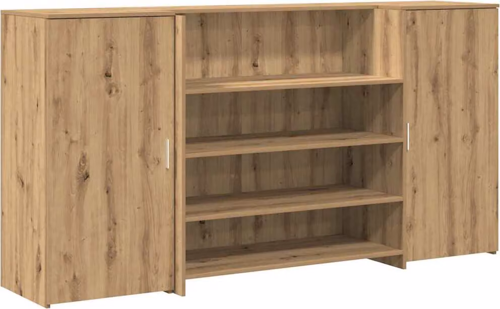 Banco Reception Rovere Artigianale 200x50x103,5cm in Truciolato