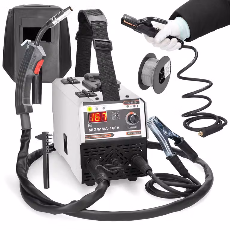 Saldatrice 2-in-1 MIG MMA - Inverter DC senza gas - Potenza 120A - Per metallo