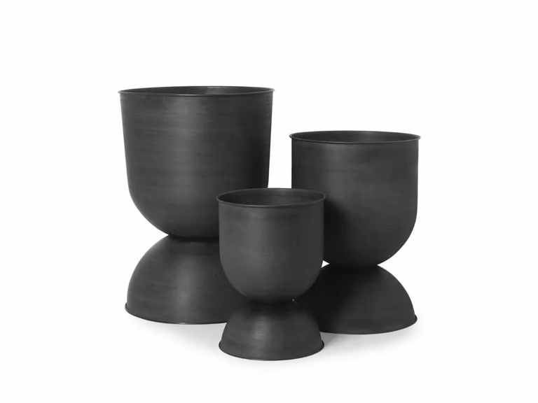 Hourglass Portapiante - Black