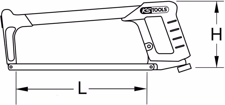 Sägehalterung KS TOOLS - Bi-Materiale - 300mm - 907.2112