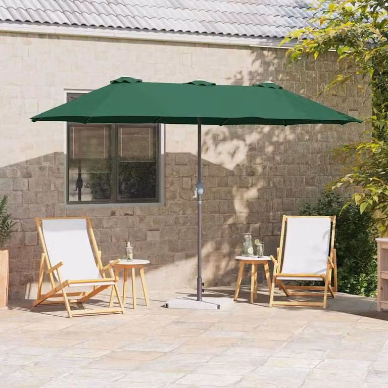 Maison Exclusive - Ombrellone da giardino, dimensioni 370 x 197 x 239 cm, realizzato in poliestere e alluminio