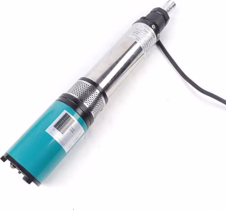 Pompa per pozzi profondi - Pompa solare per acqua 24 V 320 W - Portata 22 GPM (83 l/min) - Per irrigazione giardino/agricoltura - Argento