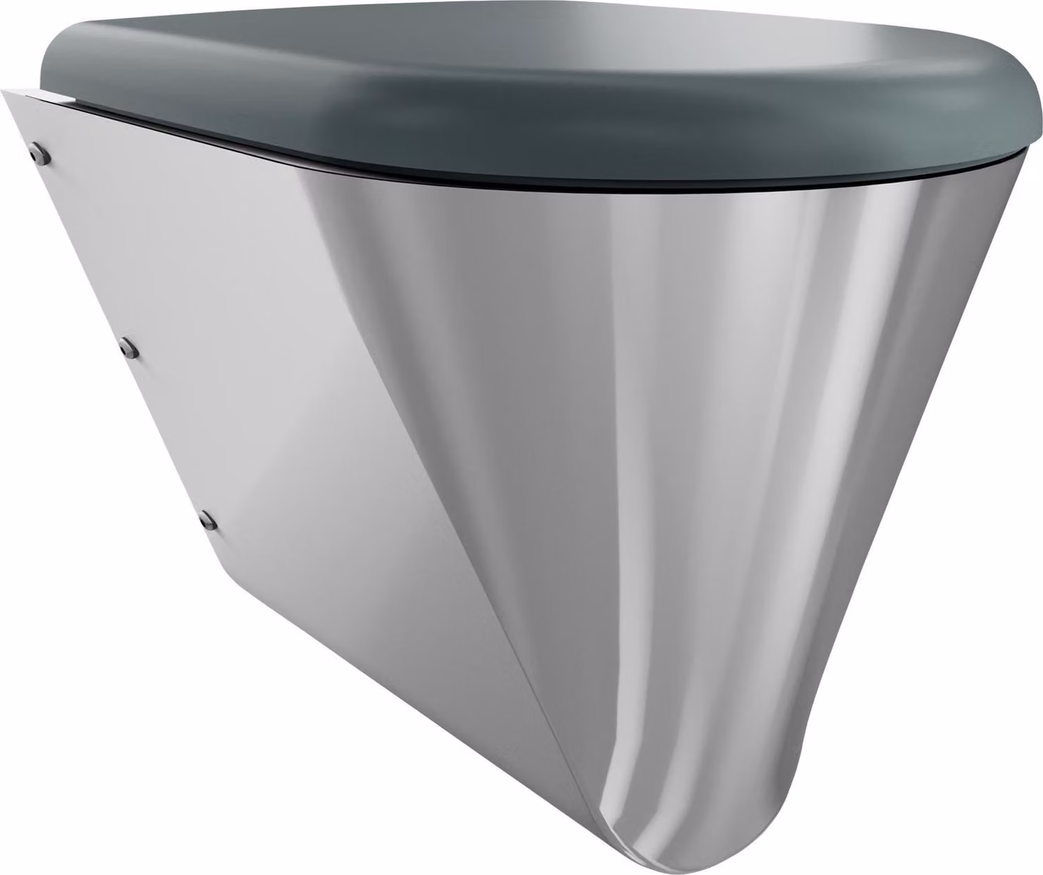 KWC AR T-WC, CAMPUS, acciaio inox, sospeso, 360x409x500 mm, sedile grigio