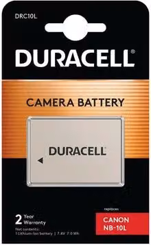 Duracell Li-Ion batt. 820 mAh per Canon NB-10L