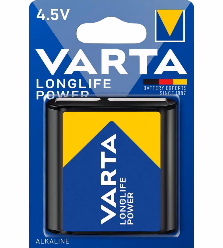 Varta Batteria 4,5V Longlife Power Alcalina Monouso - 1pz