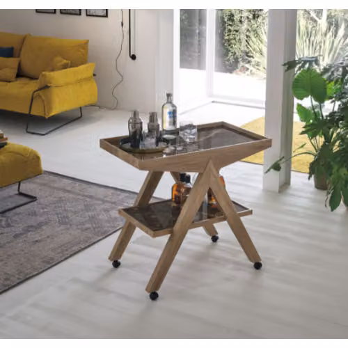 Carrello Arrow portavivande in metallo con ruote Target Point