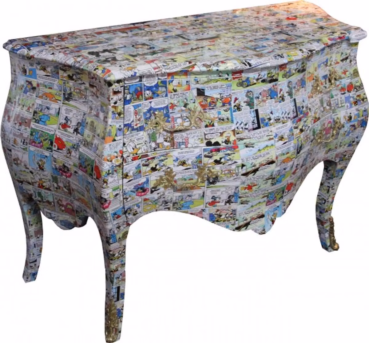 Comò Casa Padrino Barock, design originale, 130 cm, modello 3 - Comò artigianale in legno massello
