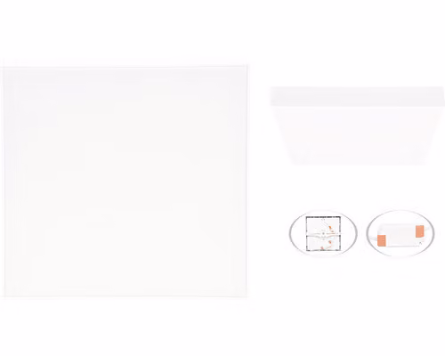 Pannello LED bianco Ecolite con cornice sottile quadrato 170 x 170 mm 24W WFPS03-24W
