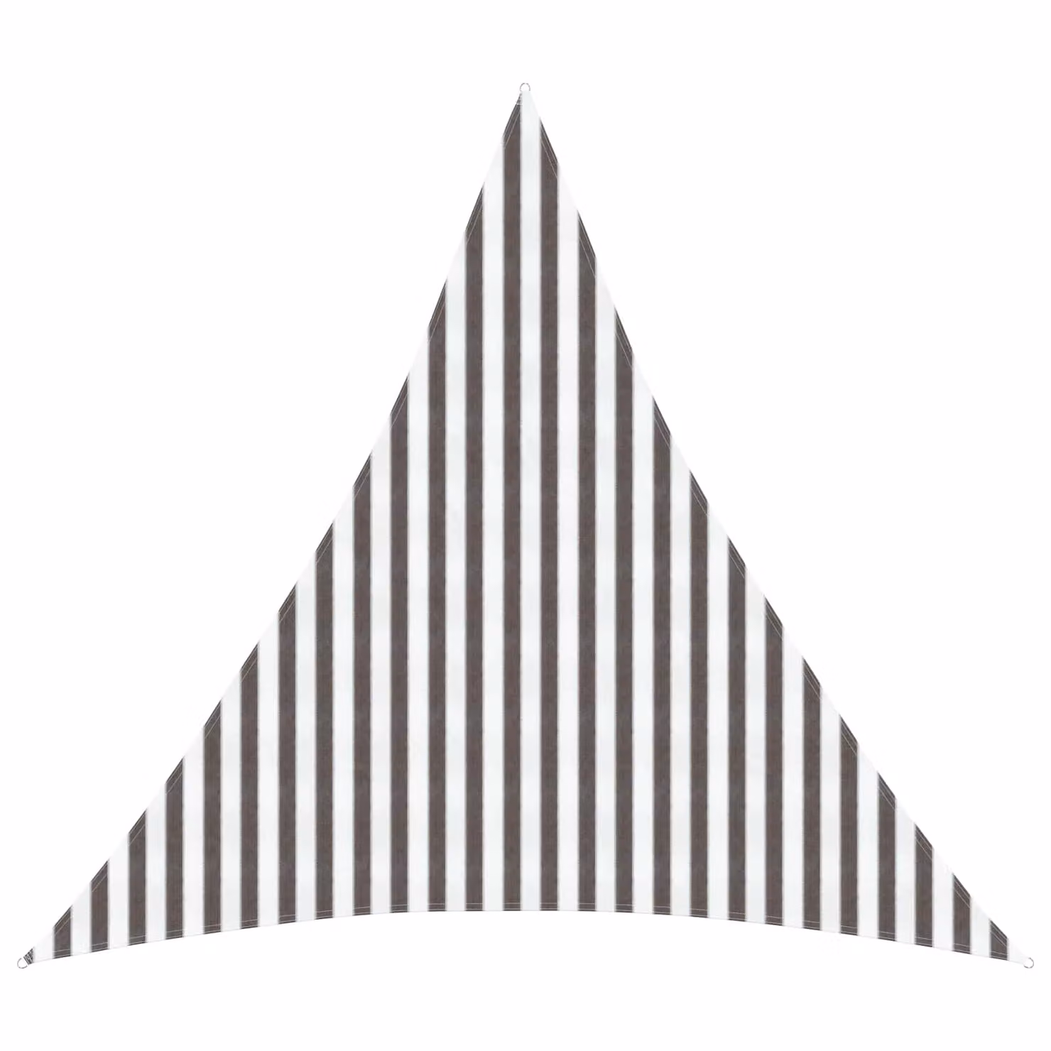 Telo Ombra Triangolare vidaXL in HDPE Grigio Chiaro e Bianco L/P/H: 4 x 4 x 4 m