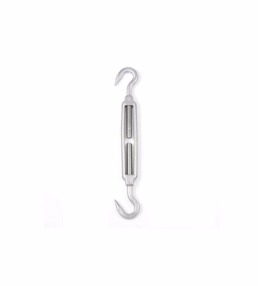 Tenditore gancio - gancio DIN 1480 - M14 acciaio zincato