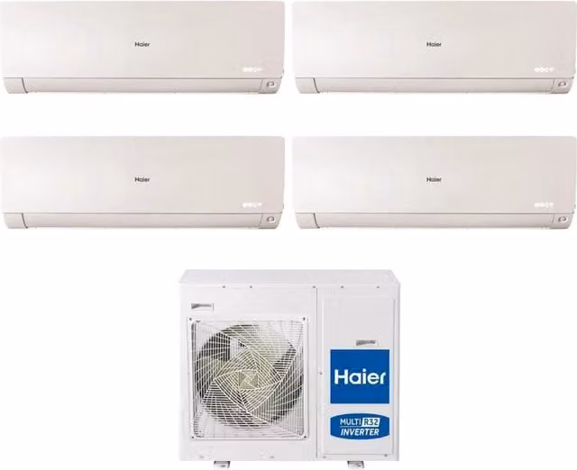 Climatizzatore Condizionatore Haier Quadri Split Inverter serie FLEXIS PLUS Colore Bianco con Wi-Fi Integrato 7000+7000+7000+9000 BTU