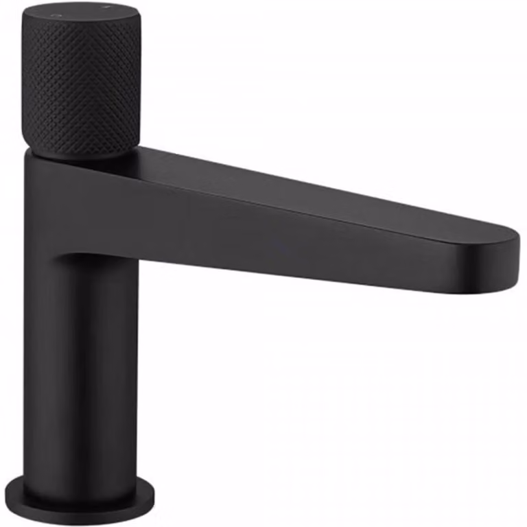 CERANO - Miscelatore a colonna per lavabo Loreta Grip - modello basso - nero opaco