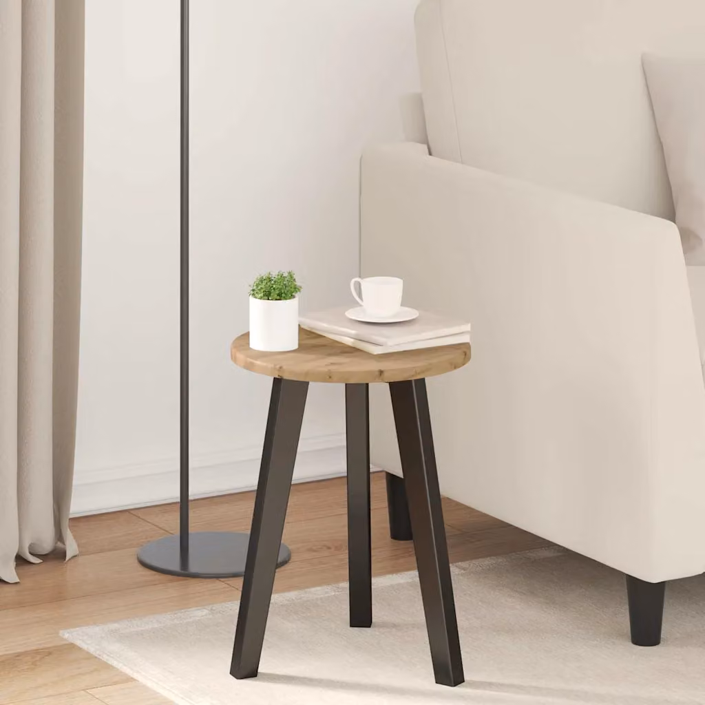 Piano del tavolo rotondo vidaXL in legno ingegnerizzato color rovere marrone, Ø 30 cm, H 1,5 cm