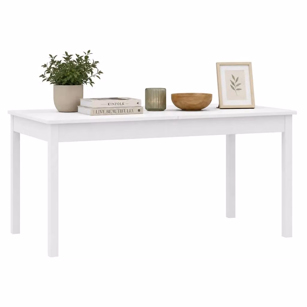 DMORA Tavolo Allungabile Moderno Rettangolare Bianco – 2