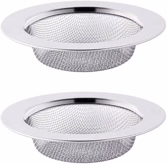 Famanu, set di filtri per scarichi, 2 pezzi, 75 cm - Filtri per doccia e lavandino - Filtri anticalcare - Filtri per scarichi di lavelli da cucina