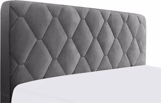 Copritestiera - cotone spessorato ricamato - design protettivo e antipolvere