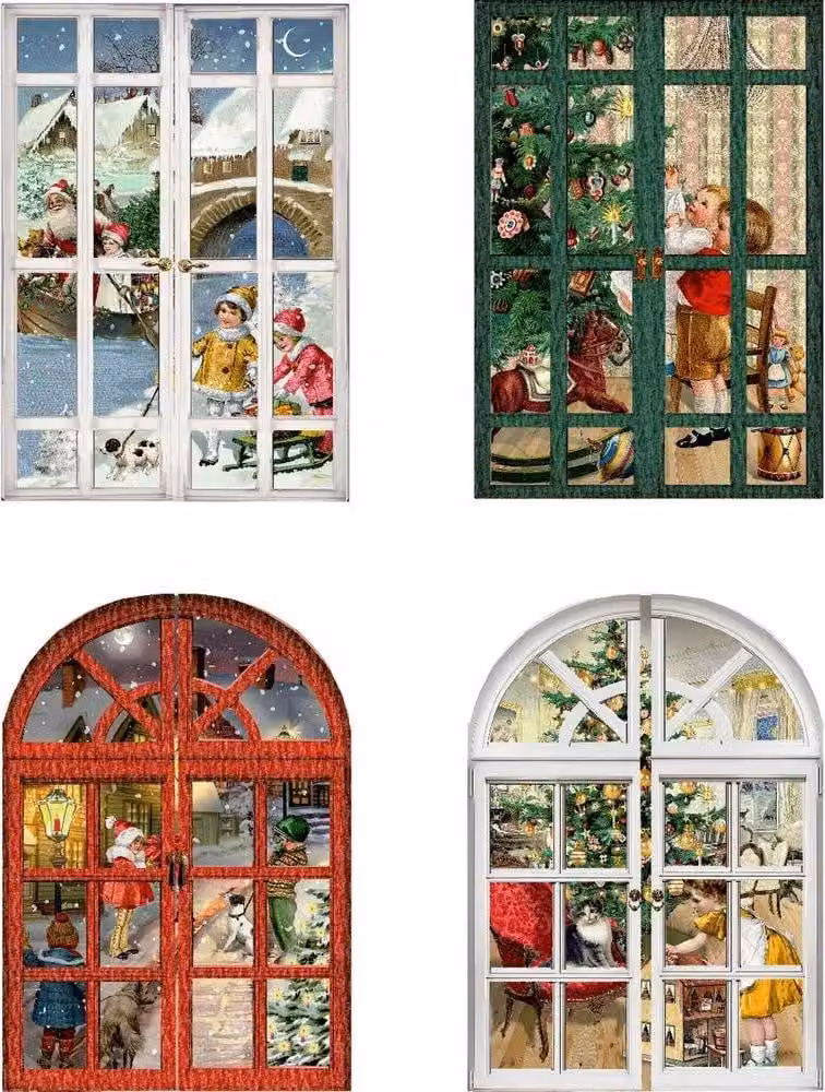 Mini calendario dell'Avvento - Finestre dell'Avvento nostalgiche