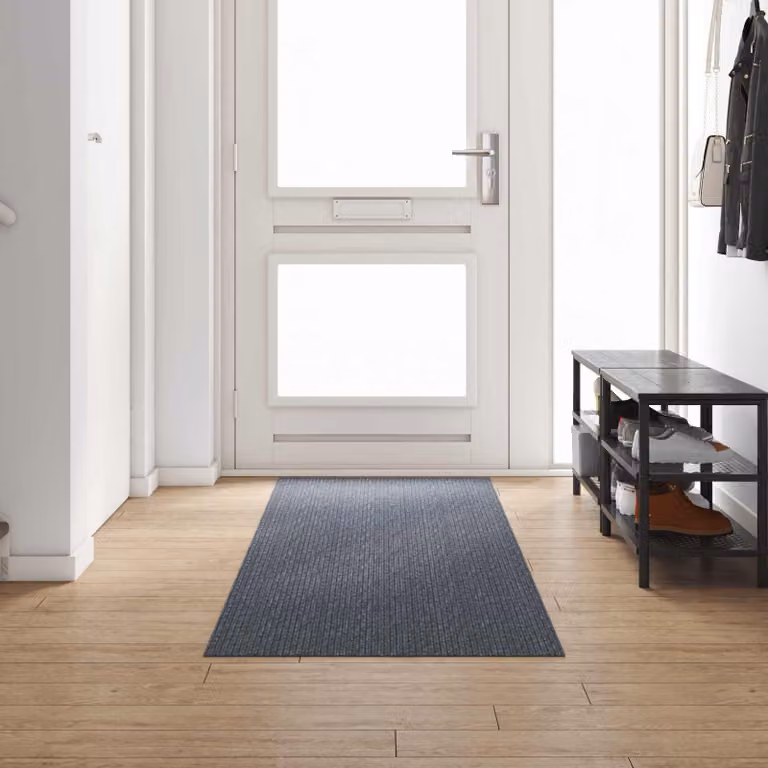 Runner in moquette vidaXL Grigio, moderno e antiscivolo, L: 80 cm x P: 300 cm