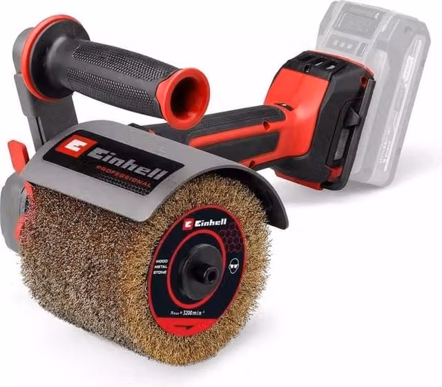 Levigatrice a spazzola Einhell TP-BR 18-32 Li BL Solo con motore brushless, velocità regolabile e impugnatura softgrip, 18 V, colore Nero